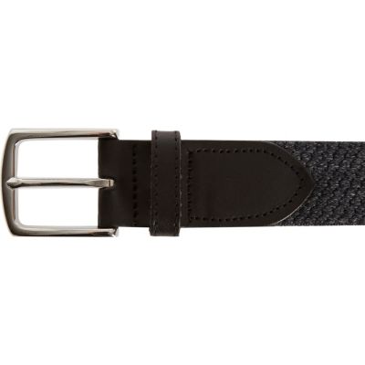 Dark grey woven belt